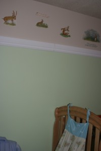 Trim and wall stickers.